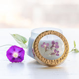 Rosy Rings BERRY FIG WATERCOLOR PRESSED FLORAL CANDLE 4.5 oz