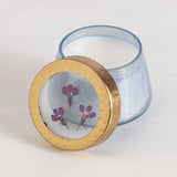 Rosy Rings BERRY FIG WATERCOLOR PRESSED FLORAL CANDLE 4.5 oz
