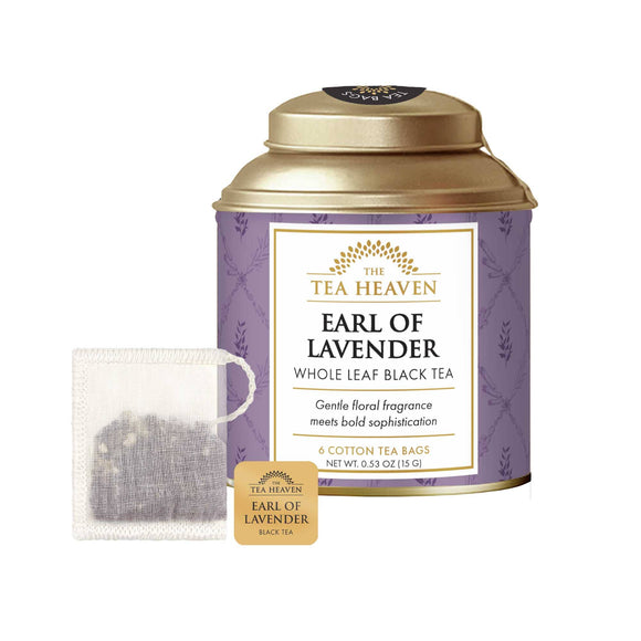 Earl of Lavender Mini Tea Bag Canister