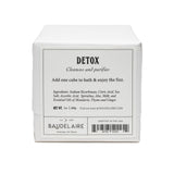 DETOX Effervescent Bath Cube (with Mandarin, Thyme & Ginger)
