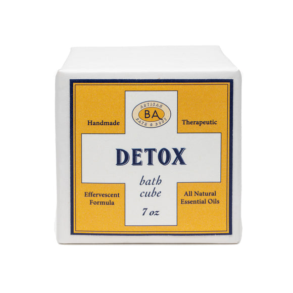 DETOX Effervescent Bath Cube (with Mandarin, Thyme & Ginger)