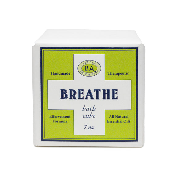 BREATHE Effervescent Bath Cube (with Eucalyptus and Lemongrass)