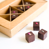 Assorted Box of 8 Botanically Flavored Dark Chocolate Truffles