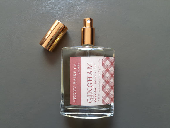 Gingham Blush Body Spray with Natural Insect Repellent Properties | 3.5 oz